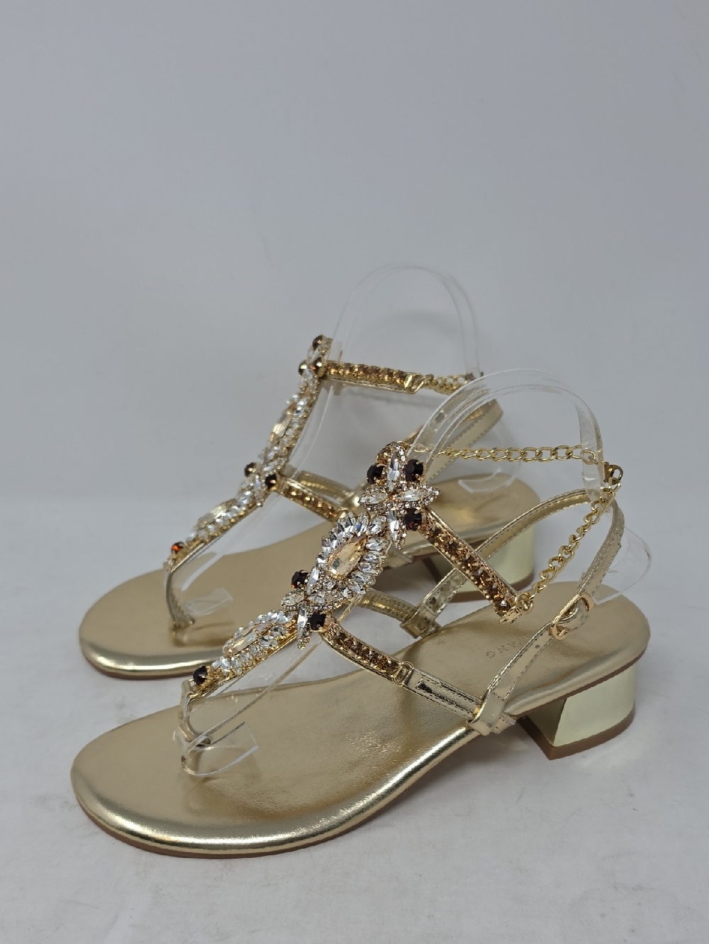 Azalea Wang Kunzite Ankle Strap Sandal Women Size 8